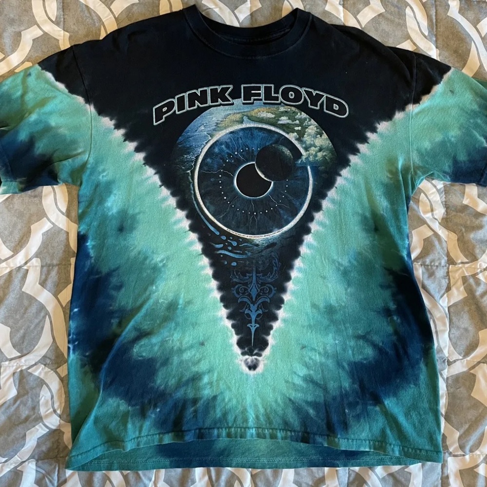 Vintage Pink Floyd Pulse Liquid Blue T shirt mens size Large | 1995